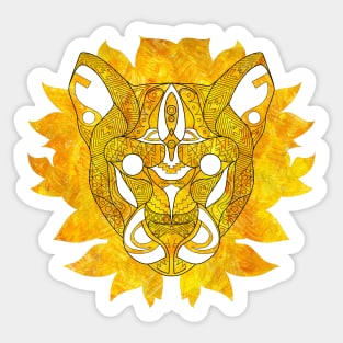 Golden Cougar Ecopop Sticker